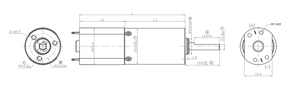 SGS 1875rpm de Hoge Motor 12V-24VDC Asendplay van het Torsietoestel voor Stofzuiger 0